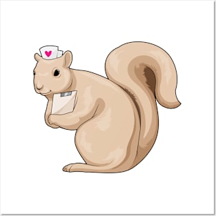 Squirrel Nurse Heart Posters and Art